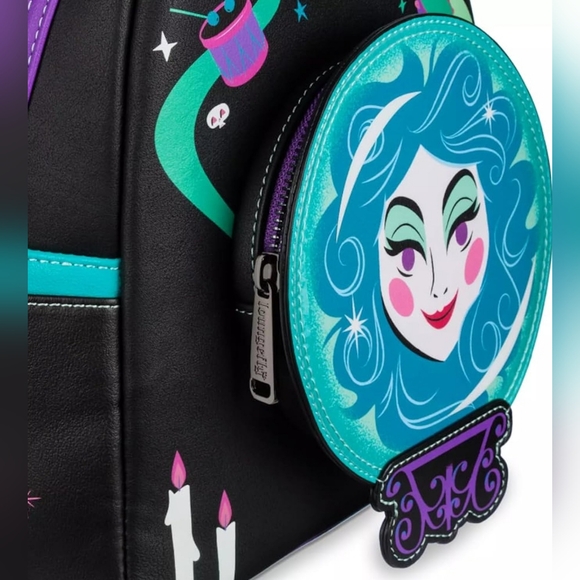 LAST!NWT Loungefly Disney Parks Madame Leota Mini Backpack Haunted Mansion glows - Picture 5 of 6